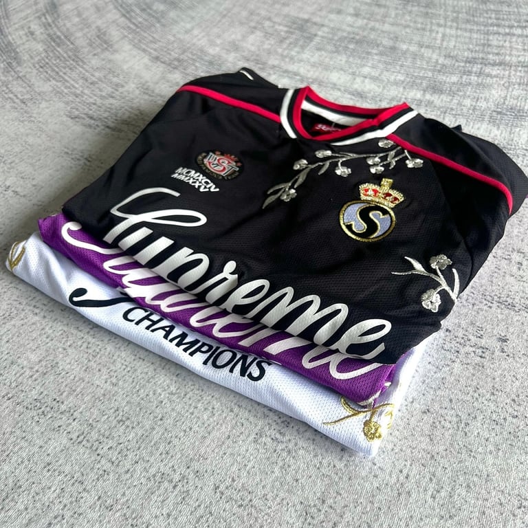 Supreme Flowers Football Jersey White - 5
