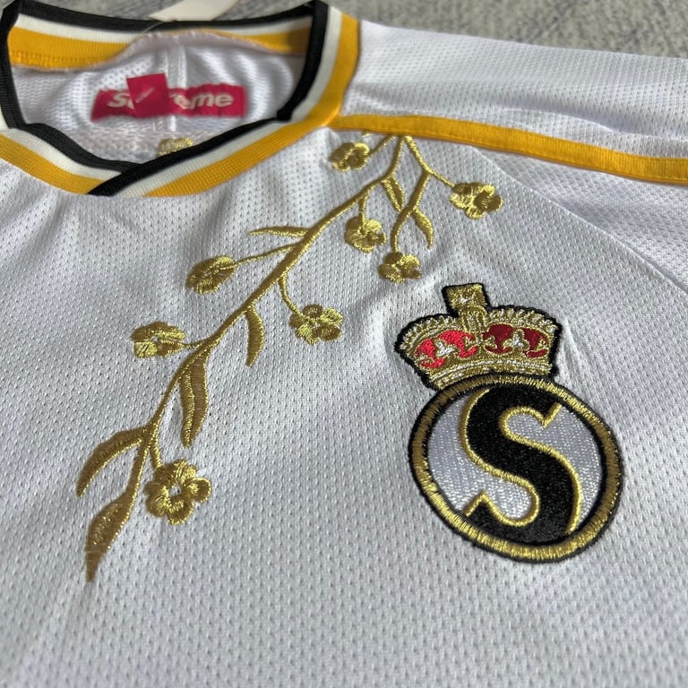 Supreme Flowers Football Jersey White - 46