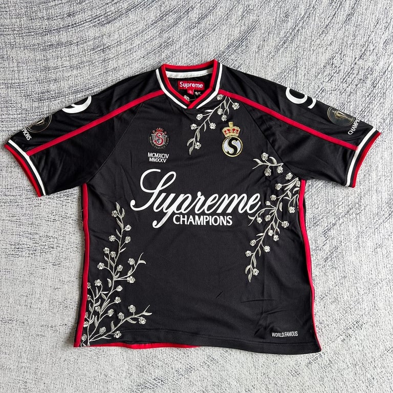 Supreme Flowers Football Jersey White - 7