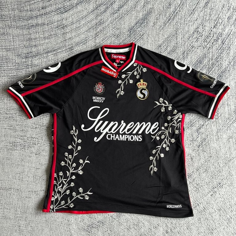 Supreme Flowers Football Jersey White - 9