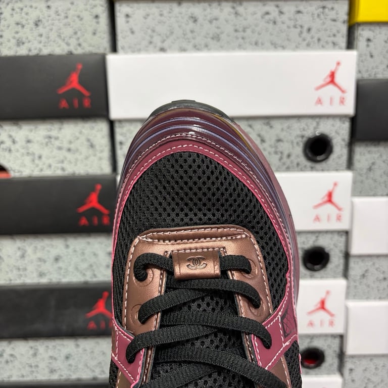 Chanel G45077 Burgundy Sneakers - 8