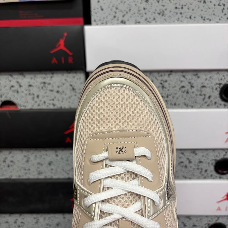 Chanel G45077 Sneakers Beige - 8