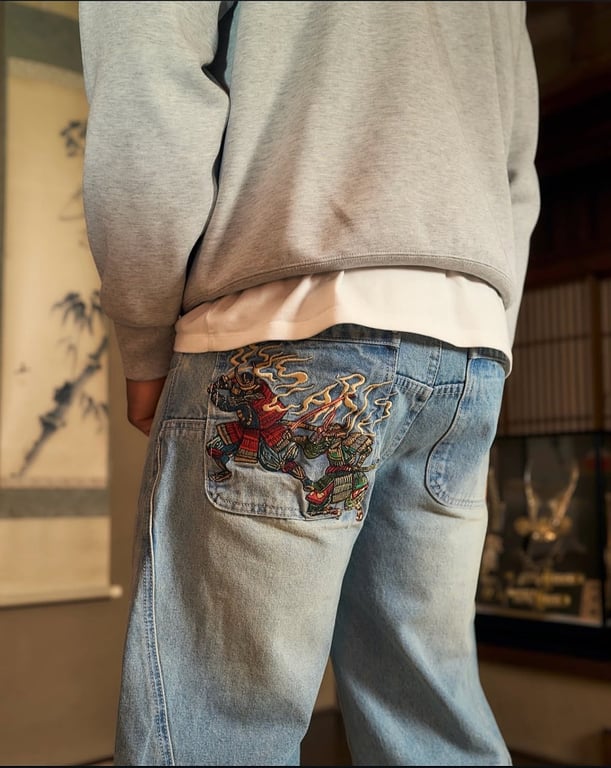 Vescartes Three-Sword Style Samurai Jeans - 12