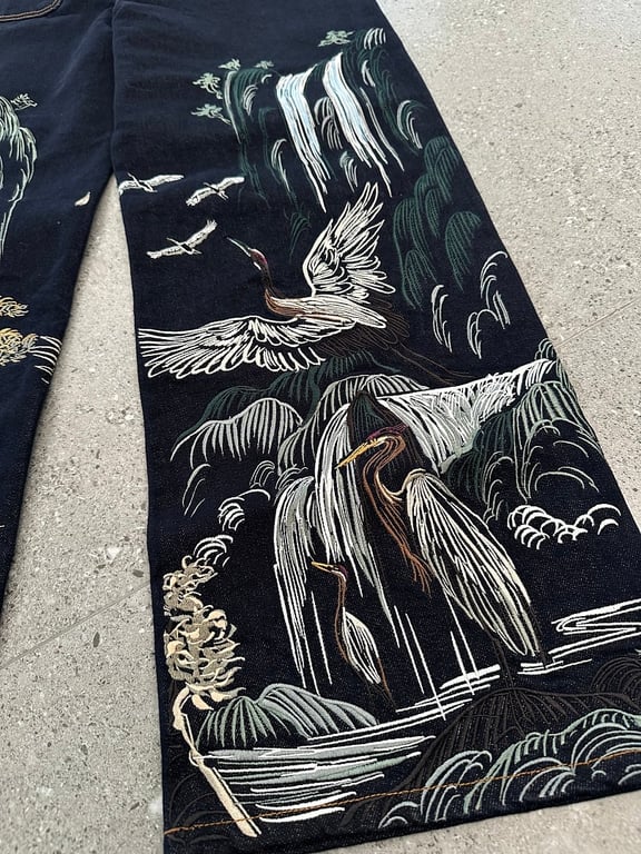 Vescartes Tsuru Denim Jeans - 8