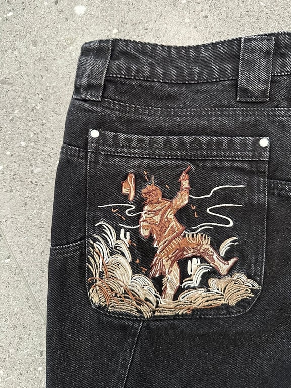 Vescartes Fast Draw Black Denim Jeans - 12