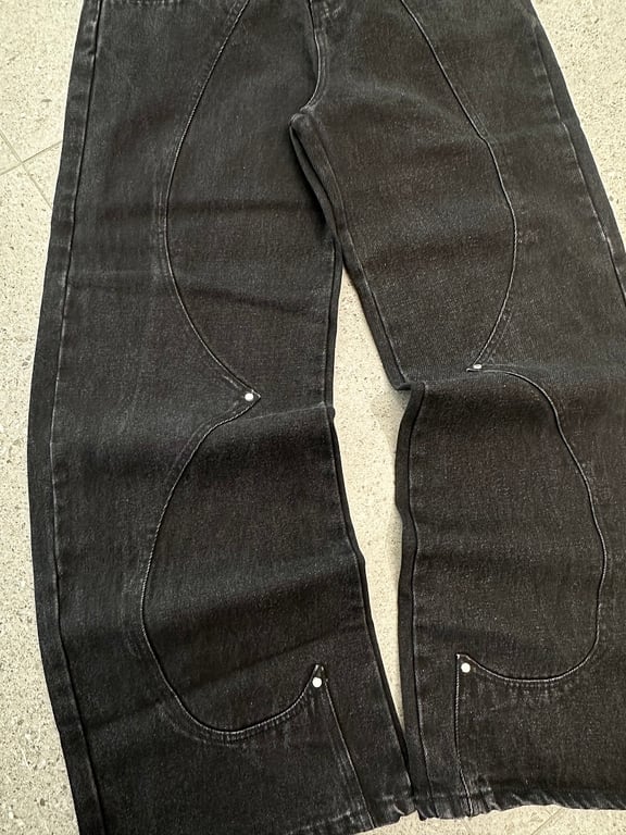 Vescartes Fast Draw Black Denim Jeans - 8