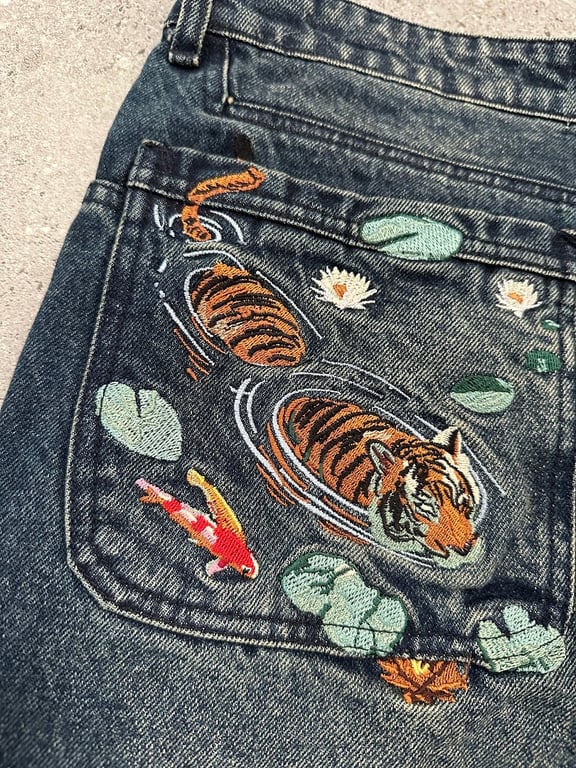 Vescartes Tiger Koi Jeans - 11