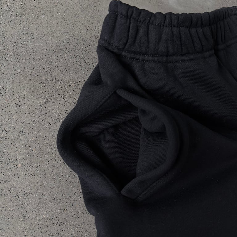Derschutze Dragon Embroidered Sweatpants Black - 11