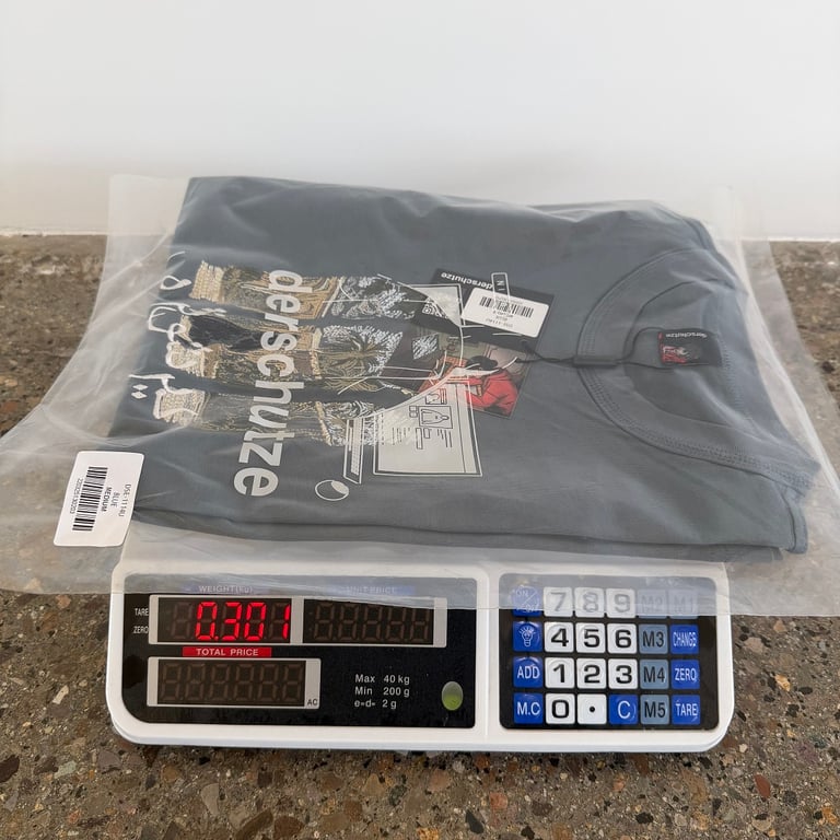 Derschutze Embroidered Graphic T-Shirt Grey - 2