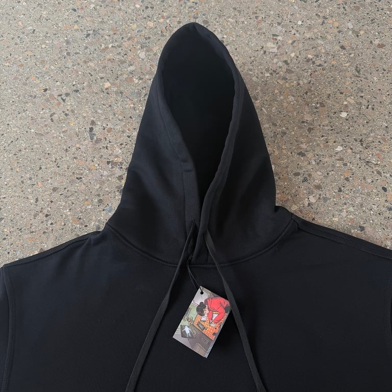 Derschutze Dragon Embroidery Hoodie Black - 7