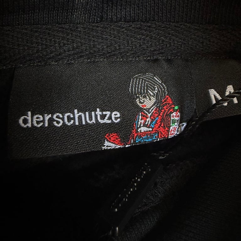 Derschutze Dragon Embroidery Hoodie Black - 9