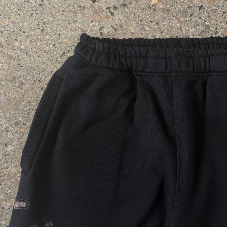 Derschutze Embroidered Dragon Sweatpants Black - 8