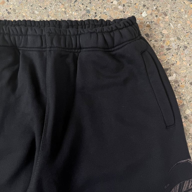 Derschutze Embroidered Dragon Sweatpants Black - 9