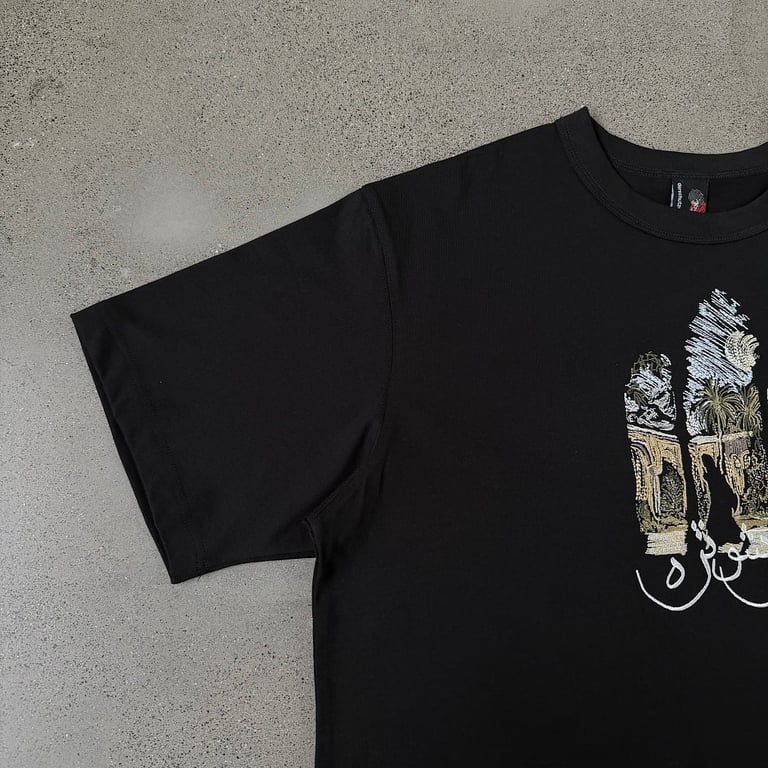 Derschutze Embroidered Graphic T-Shirt Black - 7