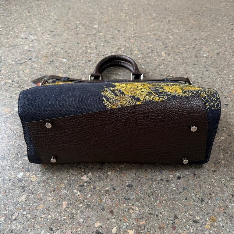 Derschutze Dragon Denim Tote Bag - 11