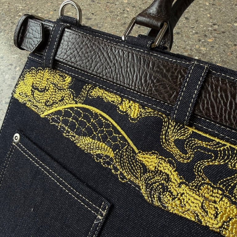 Derschutze Dragon Denim Tote Bag - 22
