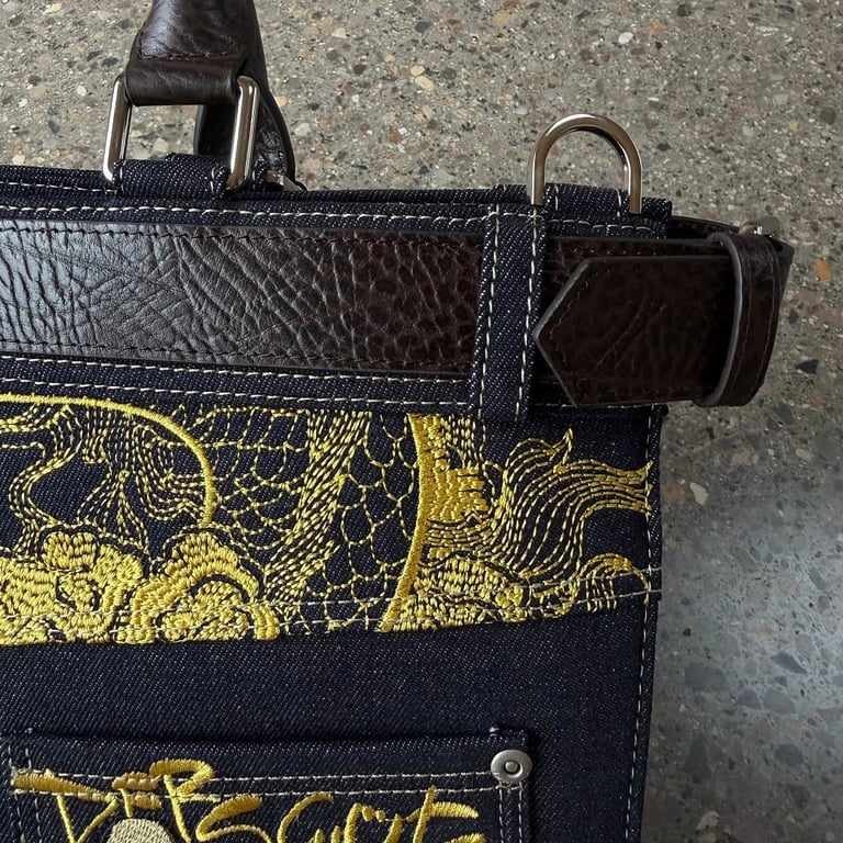 Derschutze Dragon Denim Tote Bag - 23