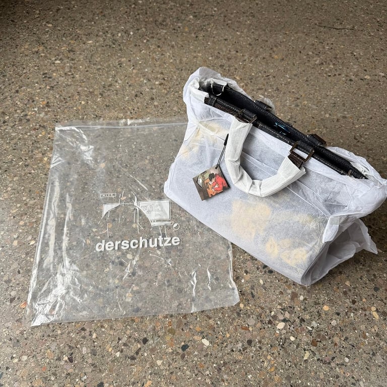 Derschutze Dragon Denim Tote Bag - 4