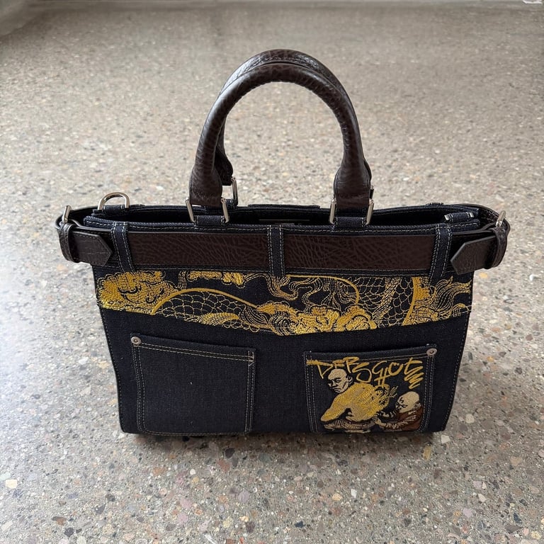 Derschutze Dragon Denim Tote Bag - 7