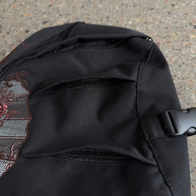 Derschutze Dragon Embroidery Sling Bag Black - 14