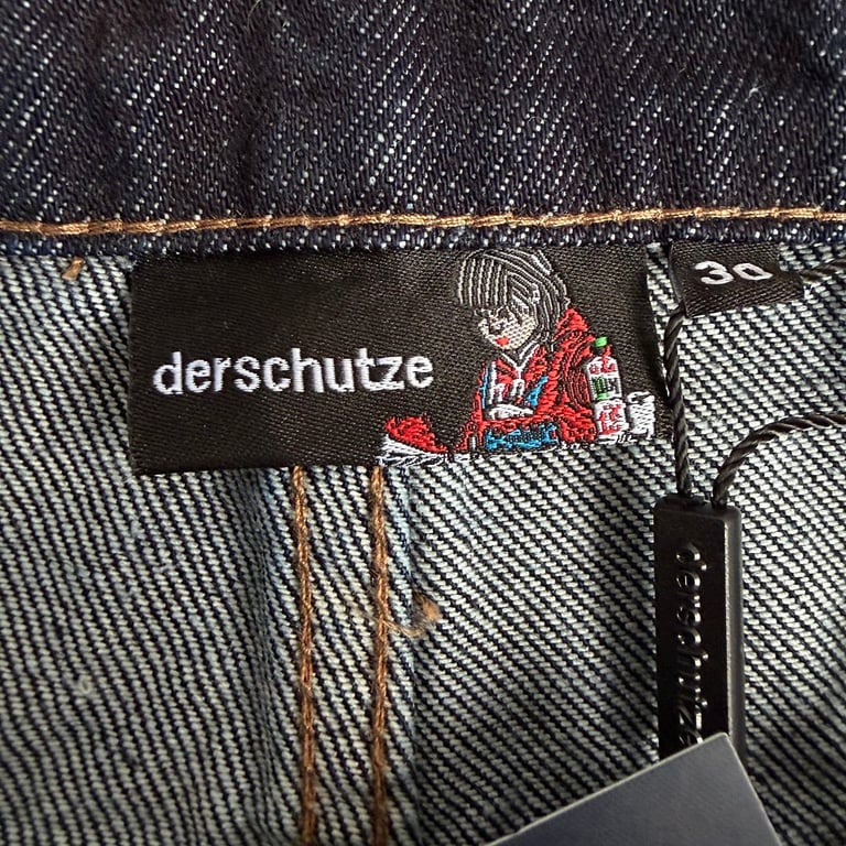 Derschutze Embroidered Dragon & Tiger Jeans - 13