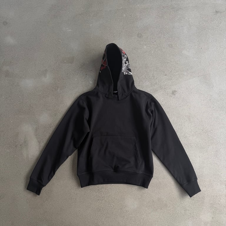 Derschutze DSE-3115U Graphic Hoodie Black - 6