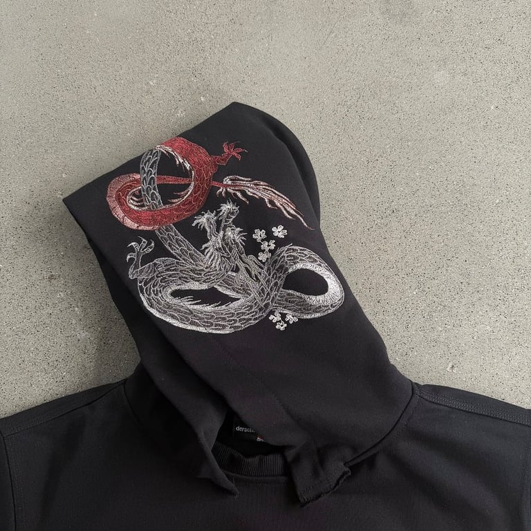 Derschutze DSE-3115U Graphic Hoodie Black - 9