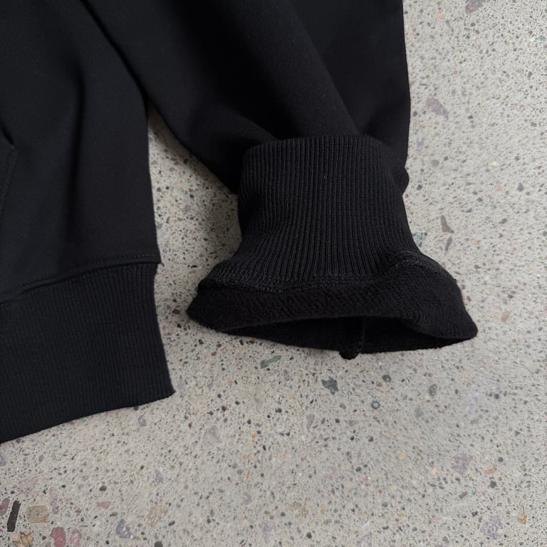 Derschutze Tie Detail Zip Hoodie Black - 14