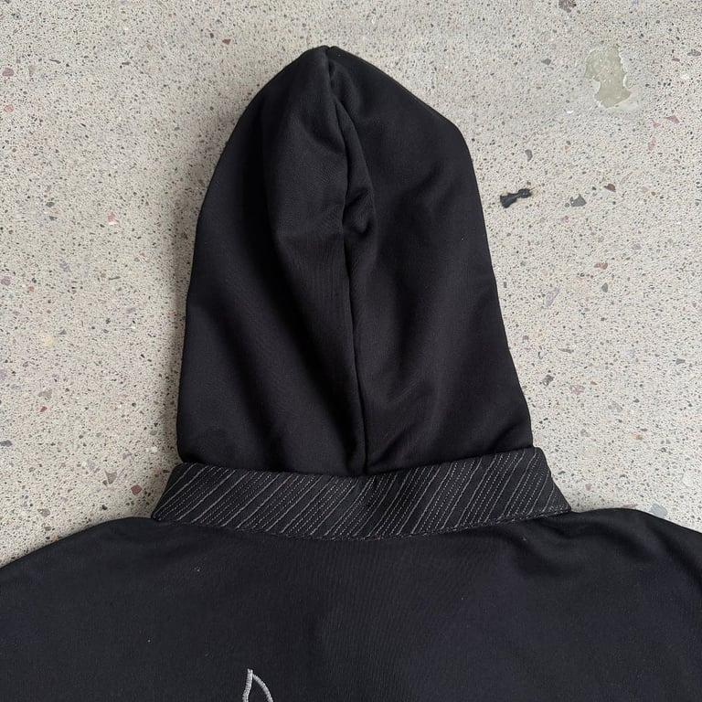 Derschutze Tie Detail Zip Hoodie Black - 18