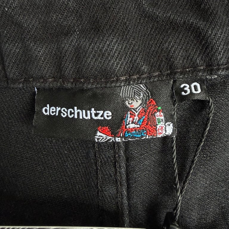 Derschutze Embroidered Black Denim Jeans - 12