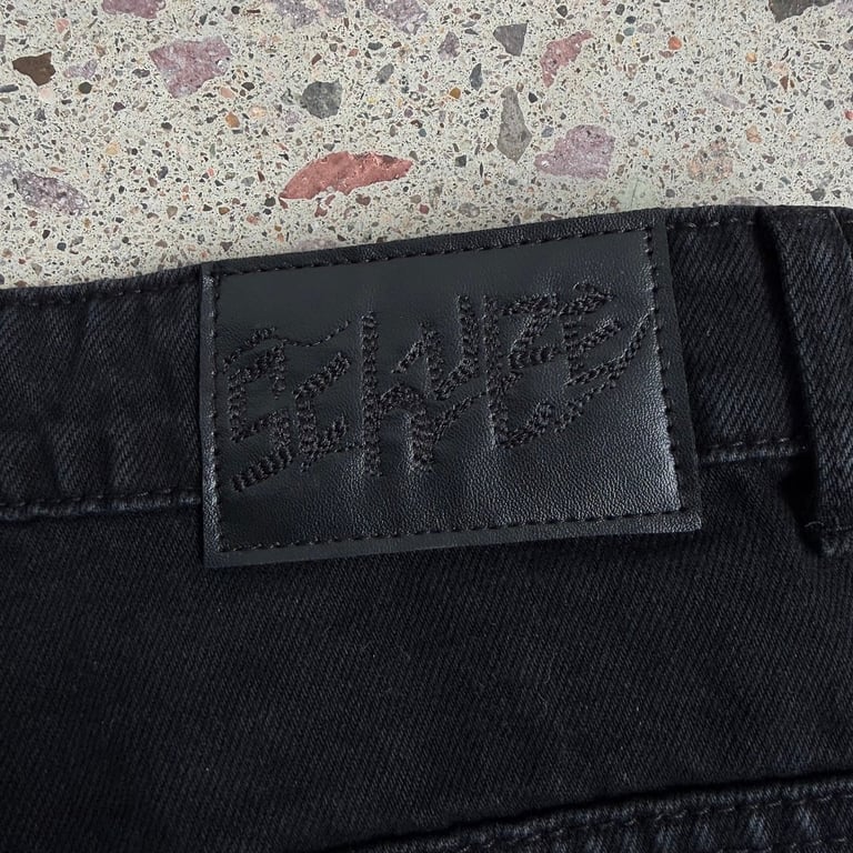 Derschutze Embroidered Black Denim Jeans - 18