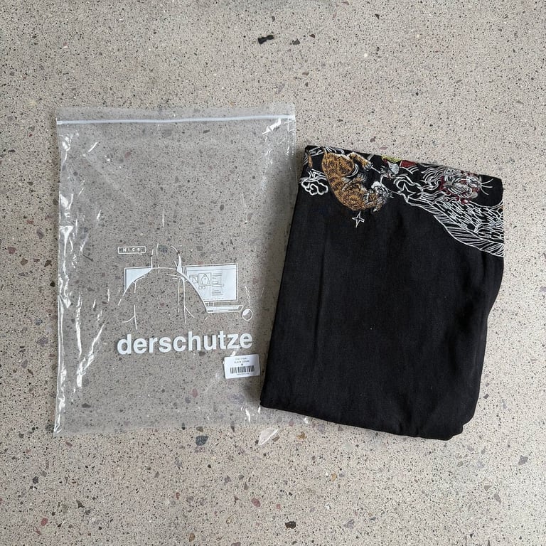 Derschutze Embroidered Black Denim Jeans - 3