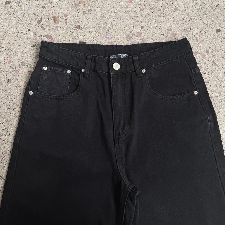 Derschutze Embroidered Black Denim Jeans - 6