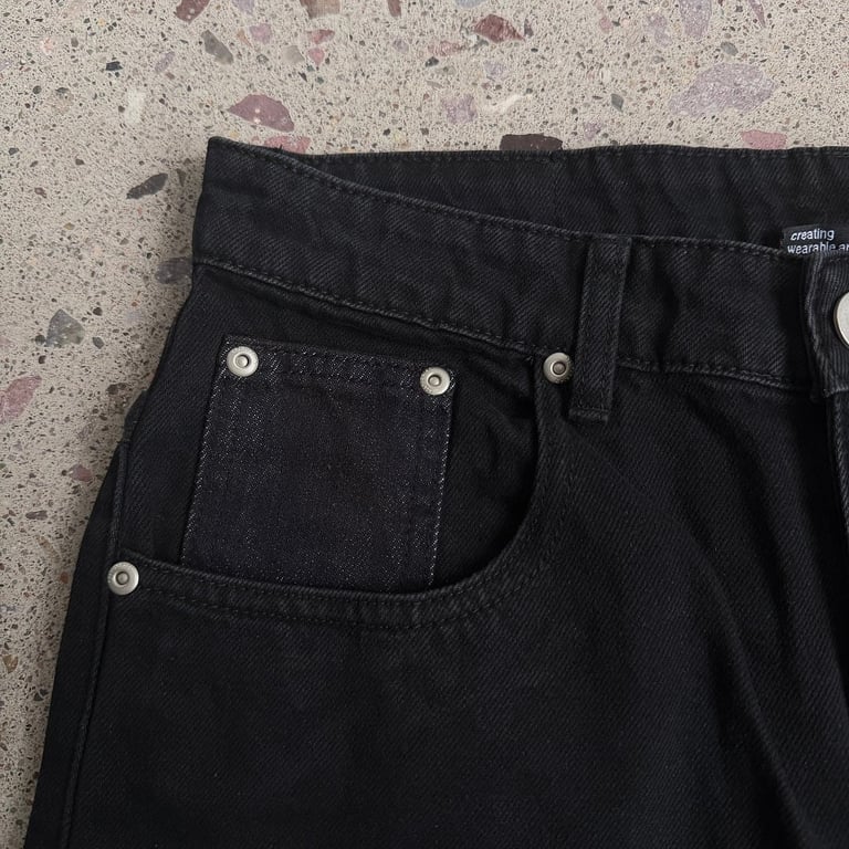 Derschutze Embroidered Black Denim Jeans - 7