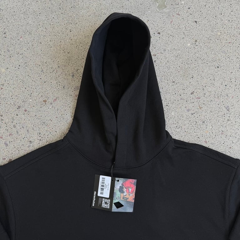 Derschutze Dragon & Tiger Embroidered Hoodie Black - 20