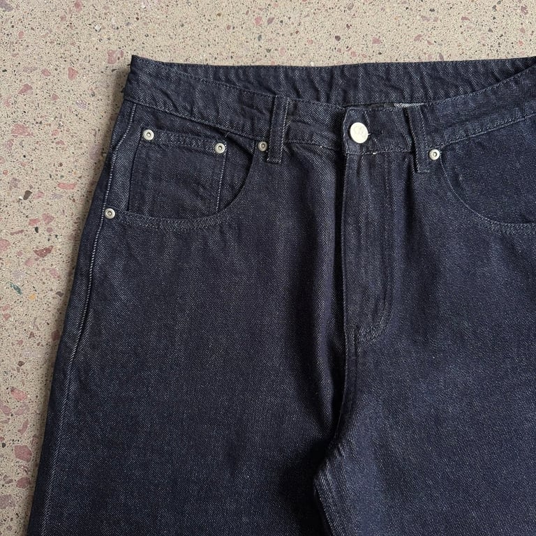 Derschutze Sakura Koi Embroidered Raw Denim Jeans - 18