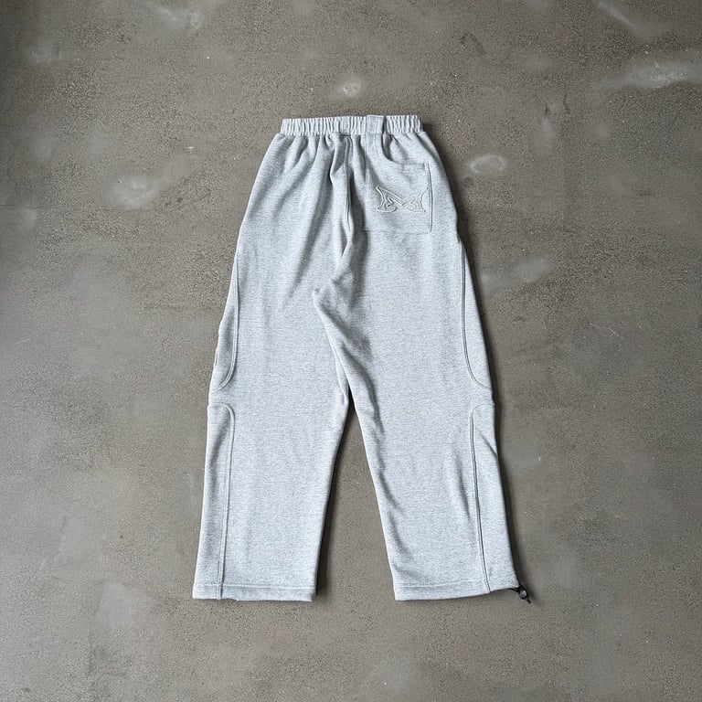 Mertra Grey Wide Leg Sweatpants - 22