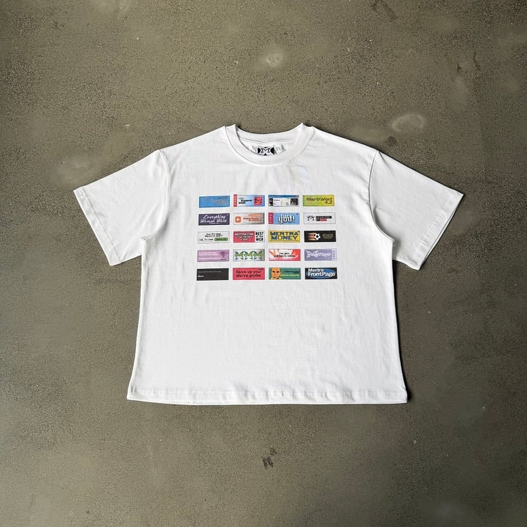 Mertra Graphic Banner T-Shirt White - 6