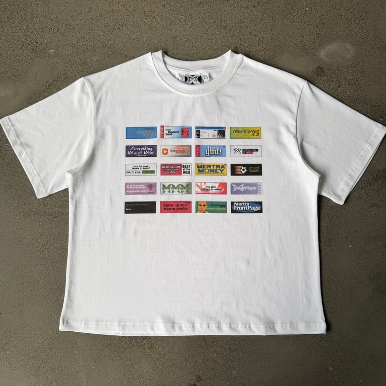 Mertra Graphic Banner T-Shirt White - 7