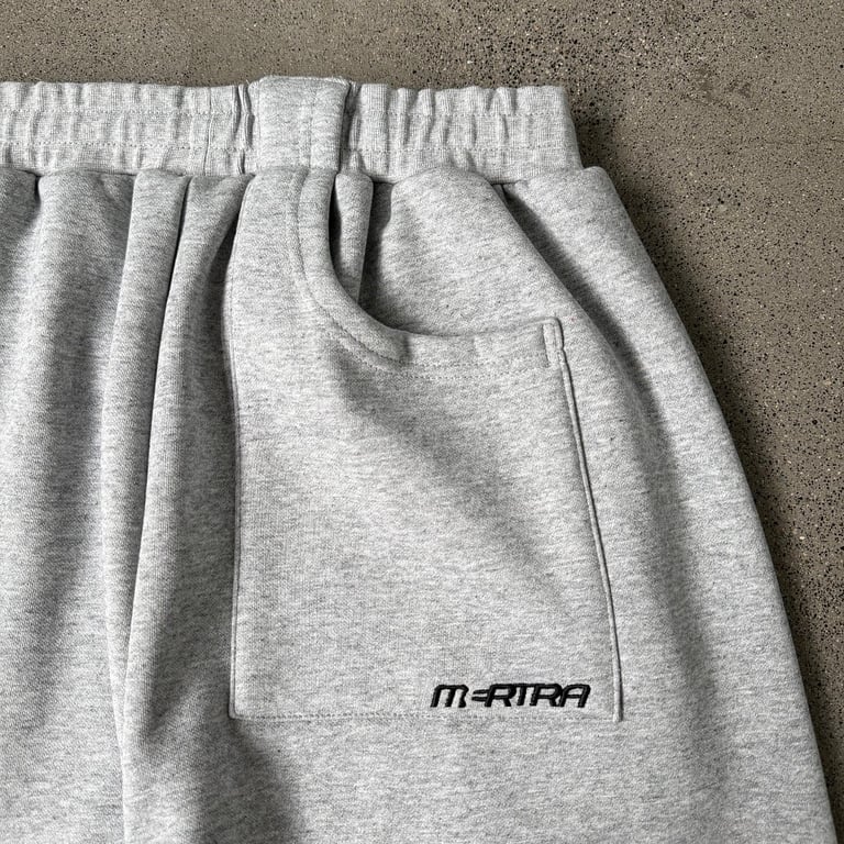 Mertra Grey Curved Piping Sweatpants - 23