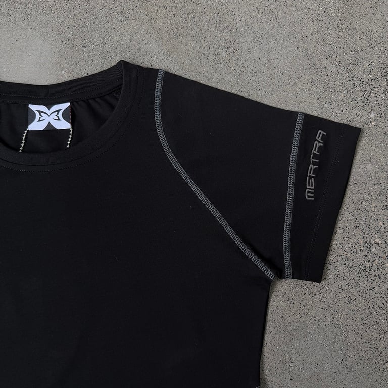 Mertra Contrast Stitch T-Shirt Black - 11