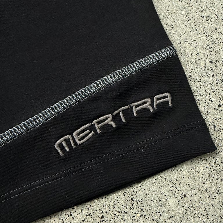 Mertra Contrast Stitch T-Shirt Black - 12