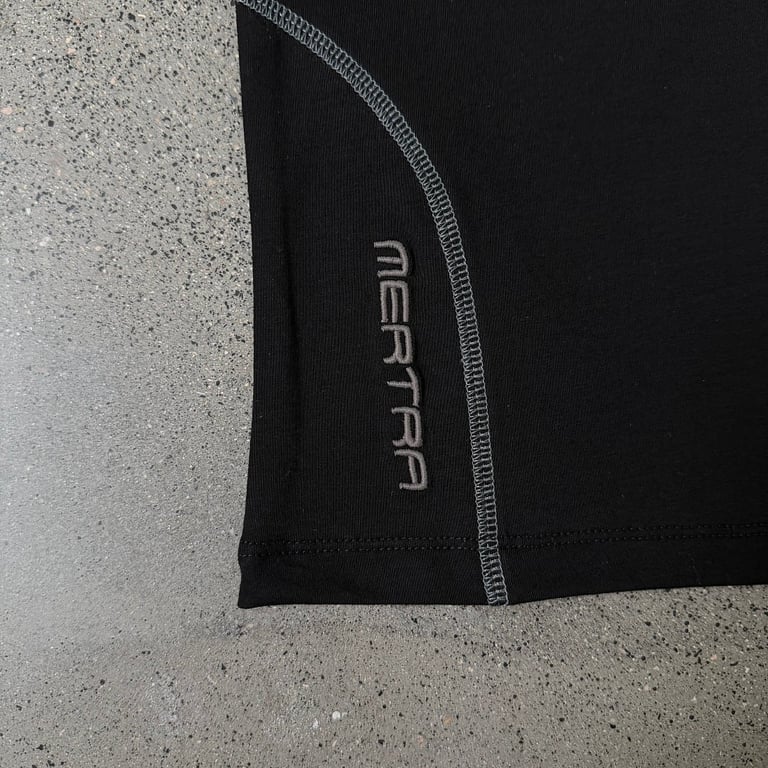 Mertra Contrast Stitch T-Shirt Black - 15