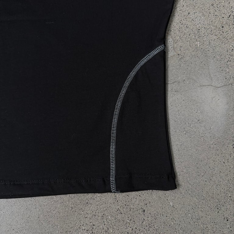 Mertra Contrast Stitch T-Shirt Black - 21