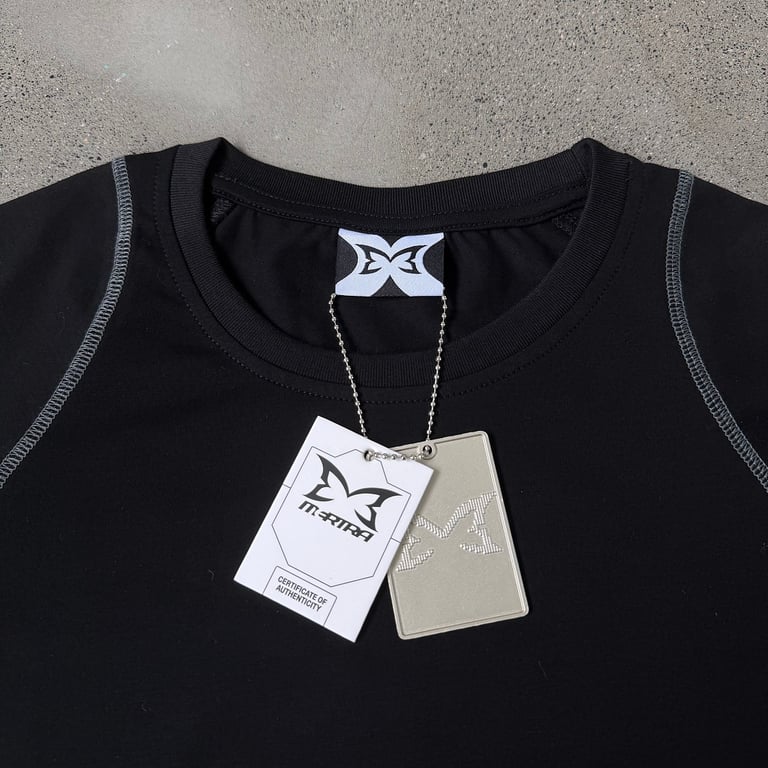 Mertra Contrast Stitch T-Shirt Black - 8