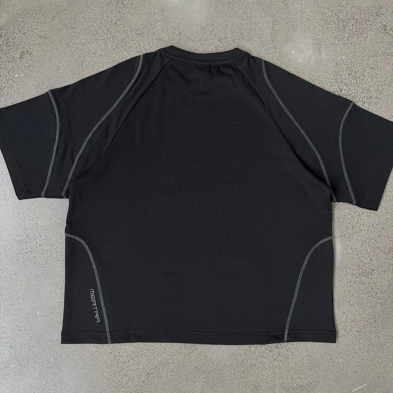 Mertra Contrast Stitch T-Shirt Black - 17