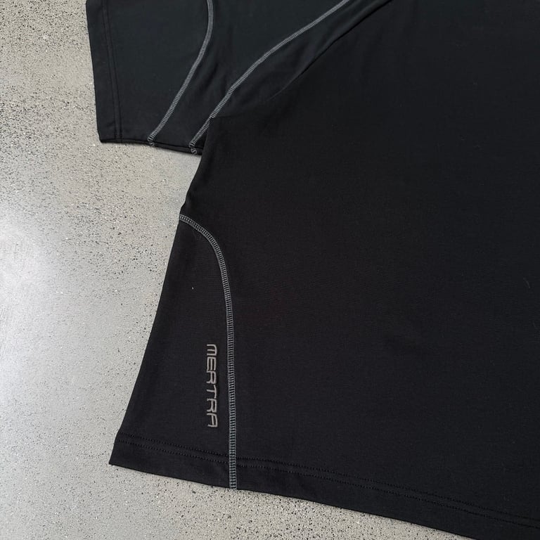 Mertra Contrast Stitch T-Shirt Black - 19