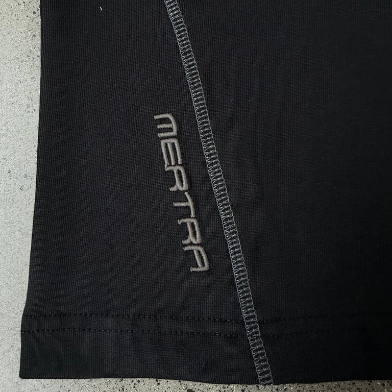 Mertra Contrast Stitch T-Shirt Black - 20