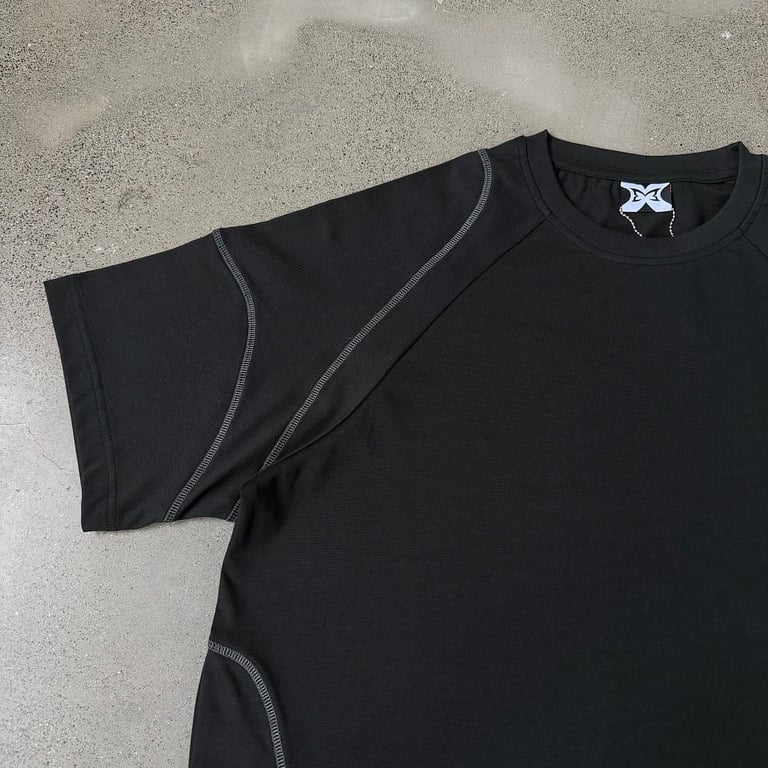 Mertra Contrast Stitch T-Shirt Black - 8