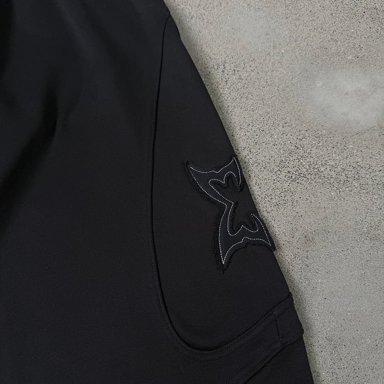 Mertra Butterfly Logo Wide Leg Pants Black - 17